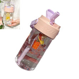 Straw Water Bottle Built in Tea Strainer with Handle PC 700ml Beautiful Cute Straw Bottle for Girls Women Pink In Australia - Darrahopens