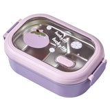 Bento Lunch Box Portable Safe Leakproof Divided Stainless Steel Thermal Lunch Box for Students School Office Purple In Australia - Darrahopens