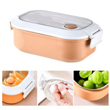 Lunch Box Stainless Steel Insulation Leakproof Cute Design Portable Bento Box for School Office Orange In Australia - Darrahopens