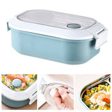 Lunch Box Stainless Steel Insulation Leakproof Cute Design Portable Bento Box for School Office Blue In Australia - Darrahopens