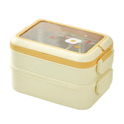 Stainless Steel Insulated Lunch Box Multiple Compartments Fashionable Safe Stainless Steel Bento Box for Students Kids Cream In Australia - Darrahopens
