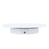 Electric Rotating Turntable 2 in 1 Smart Remote Control Jewelry Display Tray Live Streaming Ornaments Display Stand 5V White