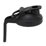 Wide Mouth Mason Jar Pour Spout Lid Leak Proof Mason Jar Flip Cap Lid with Handle Black