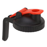 Wide Mouth Mason Jar Pour Spout Lid Leak Proof Mason Jar Flip Cap Lid with Handle Black Red In Australia - Darrahopens