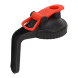 Wide Mouth Mason Jar Pour Spout Lid Leak Proof Mason Jar Flip Cap Lid with Handle Black Red In Australia - Darrahopens