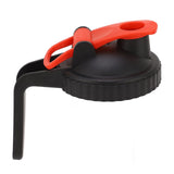 Wide Mouth Mason Jar Pour Spout Lid Leak Proof Mason Jar Flip Cap Lid with Handle Black Red In Australia - Darrahopens