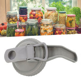 Wide Mouth Mason Jar Pour Spout Lid Leak Proof Mason Jar Flip Cap Lid with Handle Gray In Australia - Darrahopens
