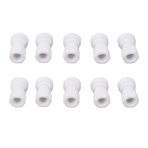 10 Pcs Plastic Quick Connect Fittings Multifunctional Plastic Quick Pipe Fitting for Home Winery Beer Brewing 3/8