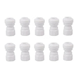 10 Pcs Plastic Quick Connect Fittings Multifunctional Plastic Quick Pipe Fitting for Home Winery Beer Brewing 3/8