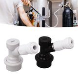 Ball Lock Disconnect Kit Beer Keg Liquid Dispenser Push in Fitting Quick Joint Connector for Beer Tube Hose 5/16