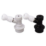 Ball Lock Disconnect Kit Beer Keg Liquid Dispenser Push in Fitting Quick Joint Connector for Beer Tube Hose 3/8