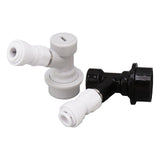 Ball Lock Disconnect Kit Beer Keg Liquid Dispenser Push in Fitting Quick Joint Connector for Beer Tube Hose 3/8