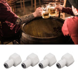 4Pcs Plastic Draft Beer Barrel Dispenser Adapter Beer Machine Maker Dispenser Adapter DN65