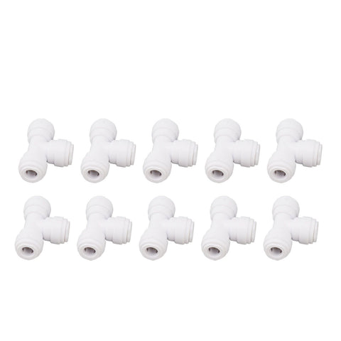 10PCS Push to Connect Fittings 8mm 5/16 Tee Coupling Quick Connector Plastic Tight Sealing Tube Fittings Home Beer Brewing Parts In Australia - Darrahopens