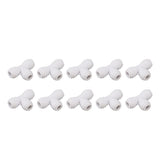 10PCS Push to Connect Fittings 8mm 5/16 Tee Coupling Quick Connector Plastic Tight Sealing Tube Fittings Home Beer Brewing Parts In Australia - Darrahopens