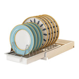 Pull Out Cabinet Organizer Stainless Steel Multifunctional Slide Out Shelves for Plates Kitchen Cupboard White In Australia - Darrahopens