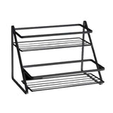 Kitchen Countertop Storage Rack Space Saving Multifunctional 2 Tiers Spice Toiletries Makeup Counter Standing Shelf Black In Australia - Darrahopens