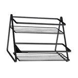 Kitchen Countertop Storage Rack Space Saving Multifunctional 2 Tiers Spice Toiletries Makeup Counter Standing Shelf Black In Australia - Darrahopens