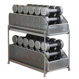 Pull Out Cabinet Organizer 2 Tier Carbon Steel Mesh Large Capacity Easy Maintenance Sliding Basket Drawer Silver In Australia - Darrahopens
