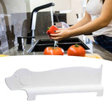 Sink Splash Guard Versatile Splash Proof Heat Resistant Rugged Kitchen Sink Water Splash Guard for Countertops Home White In Australia - Darrahopens