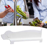 Sink Splash Guard Versatile Splash Proof Heat Resistant Rugged Kitchen Sink Water Splash Guard for Countertops Home White In Australia - Darrahopens