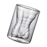 Body Shape Glass Cup Double Layer Beer Whisky Drinking Shot Glass for Party Gathering Bar Man Body Shaped In Australia - Darrahopens