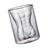 Body Shape Glass Cup Double Layer Beer Whisky Drinking Shot Glass for Party Gathering Bar Man Body Shaped In Australia - Darrahopens