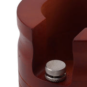 Coffee Portafilter Holder Stand Wooden Round Coffee Bottomless Portafilter Tamping Station for Home Bar Red 58mm