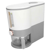 Rice Dispenser Household Food Grade Dry Sealed Grain Cereal Dispenser Bucket for Rice Millet Black Rice Barley Mung Beans Red Beans Small Light Gray In Australia - Darrahopens