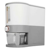 Rice Dispenser Household Food Grade Dry Sealed Grain Cereal Dispenser Bucket for Rice Millet Black Rice Barley Mung Beans Red Beans Small Light Gray In Australia - Darrahopens