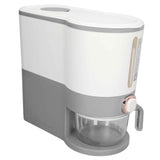 Rice Dispenser Household Food Grade Dry Sealed Grain Cereal Dispenser Bucket for Rice Millet Black Rice Barley Mung Beans Red Beans Small Light Gray In Australia - Darrahopens