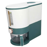 Rice Dispenser Household Food Grade Dry Sealed Grain Cereal Dispenser Bucket for Rice Millet Black Rice Barley Mung Beans Red Beans Large Jewel Green In Australia - Darrahopens