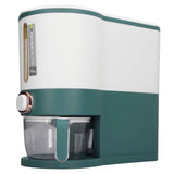 Rice Dispenser Household Food Grade Dry Sealed Grain Cereal Dispenser Bucket for Rice Millet Black Rice Barley Mung Beans Red Beans Large Jewel Green In Australia - Darrahopens
