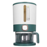 Rice Dispenser Household Food Grade Dry Sealed Grain Cereal Dispenser Bucket for Rice Millet Black Rice Barley Mung Beans Red Beans Large Jewel Green In Australia - Darrahopens