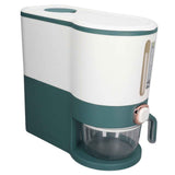 Rice Dispenser Household Food Grade Dry Sealed Grain Cereal Dispenser Bucket for Rice Millet Black Rice Barley Mung Beans Red Beans Large Jewel Green In Australia - Darrahopens