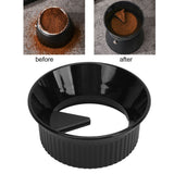Moka Coffee Distributor Splash Proof Dosing Funnel Coffee Dosing Ring for Single And Dual Valve Moka Pot Black For Three 150ml