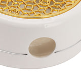 Ceramic Tea Pot Warmer with 11.8cm Gold Gasket Circular Concave Tea Kettle Heating Base for Home Kitchen Countertops