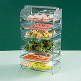 Multi Layer Food Tray Multifunctional Strong Capacity Durable Vegetable Fruit Preparation Plate 6 Layer White In Australia - Darrahopens
