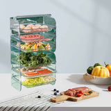 Multi Layer Food Tray Multifunctional Strong Capacity Durable Vegetable Fruit Preparation Plate 6 Layer White In Australia - Darrahopens