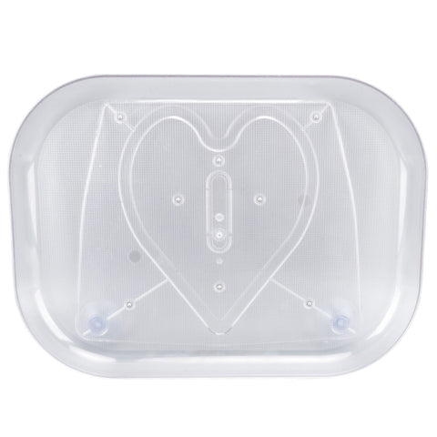 Refrigerator Turntable Organizer Transparent Rectangular Countertop Condiment Storage Rack for Household Kitchen Small Size In Australia - Darrahopens