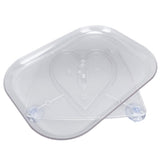 Refrigerator Turntable Organizer Transparent Rectangular Countertop Condiment Storage Rack for Household Kitchen Small Size In Australia - Darrahopens