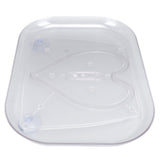 Refrigerator Turntable Organizer Transparent Rectangular Countertop Condiment Storage Rack for Household Kitchen Small Size In Australia - Darrahopens