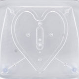 Refrigerator Turntable Organizer Transparent Rectangular Countertop Condiment Storage Rack for Household Kitchen Small Size