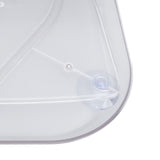 Refrigerator Turntable Organizer Transparent Rectangular Countertop Condiment Storage Rack for Household Kitchen Small Size