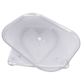 Refrigerator Turntable Organizer Transparent Rectangular Countertop Condiment Storage Rack for Household Kitchen Big Size In Australia - Darrahopens
