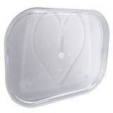 Refrigerator Turntable Organizer Transparent Rectangular Countertop Condiment Storage Rack for Household Kitchen Big Size