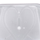 Refrigerator Turntable Organizer Transparent Rectangular Countertop Condiment Storage Rack for Household Kitchen Big Size