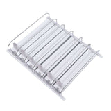 Drink Automatic Pusher Glide ABS White Width Adjustable 12oz 16oz 16.9oz 20oz Refrigerator Soda Can Organizer for Beverage 31cm/12.2in