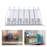 Drink Automatic Pusher Glide ABS White Width Adjustable 12oz 16oz 16.9oz 20oz Refrigerator Soda Can Organizer for Beverage 31cm/12.2in