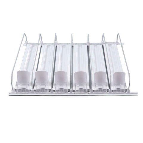 Drink Automatic Pusher Glide ABS White Width Adjustable 12oz 16oz 16.9oz 20oz Refrigerator Soda Can Organizer for Beverage 38cm/14.96in In Australia - Darrahopens